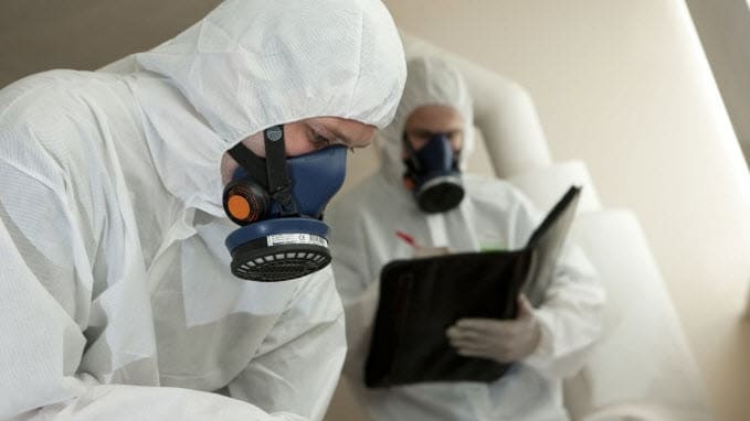 Asbestos abatement professionals